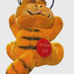 Garfield Attack Cat Dakin United Features Suction Cup Window Plush Korea Vintage